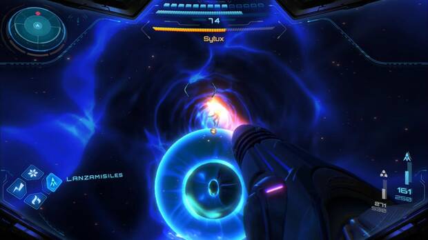 Metroid Prime 4: Beyond - Asalto a la Cronotorre, Samus se enfrenta a Sylux en el t�nel