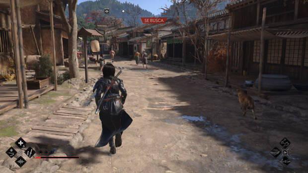 Captura de Assassin's Creed Shadows en Switch 2.