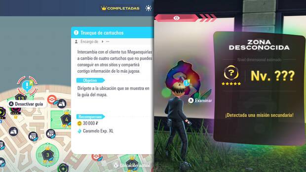 Leyendas Pok�mon Z-A DLC Megadimensi�n - Ubicaci�n del portal a la zona dimensional donde se encuentra Genesect