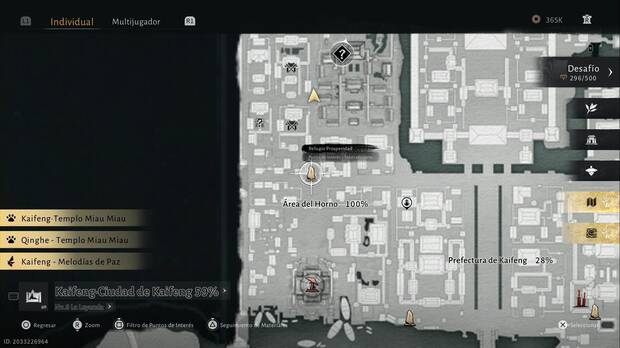 Where Winds Meet - Fragmentos de Oleada Oscura en Kaifeng, ubicacin de la piedra lmite Refugio Prosperidad