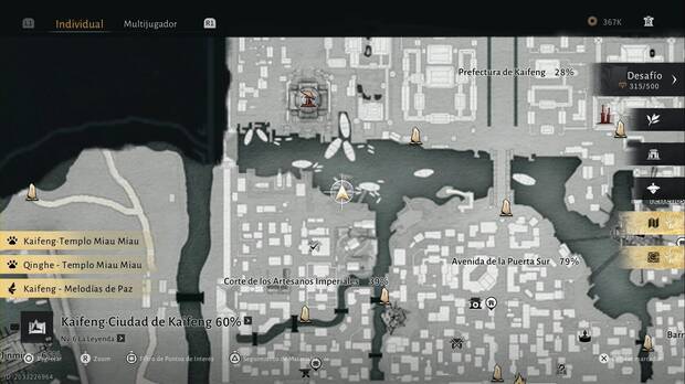 Where Winds Meet - Fragmentos de Oleada Oscura en Kaifeng, Ubicacin de Lian Bian y Huang Shuizhuo