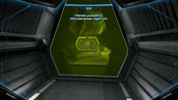 Metroid Prime 4: Beyond - Centro de investigacin TAU, tutorial de escaneo de elementos