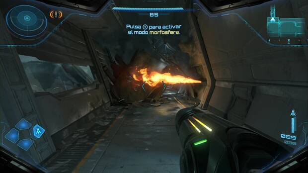 Metroid Prime 4: Beyond - Centro de investigacin TAU, tutorial de la morfosfera