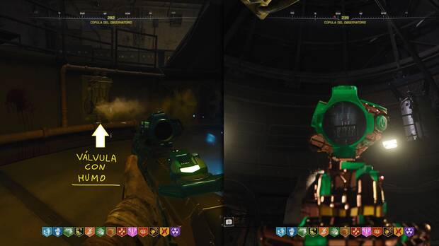 Call of Duty: Black Ops 7 Zombis - Cmo mover el telescopio de Astra Malorum disparando a las vlvulas con humo