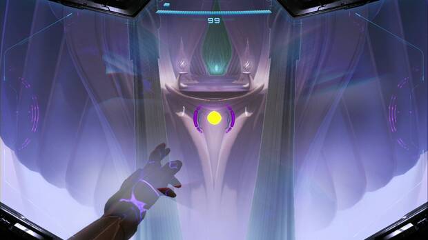 Metroid Prime 4: Beyond - Cronotorre, interruptor que activa el puente a la zona de la burbuja