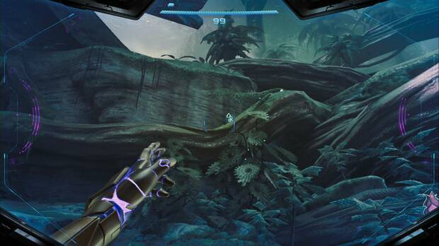 Metroid Prime 4: Beyond - Espesura Iracunda, Hormiantiqua roja sobre un tronco de la Espesura Iracunda