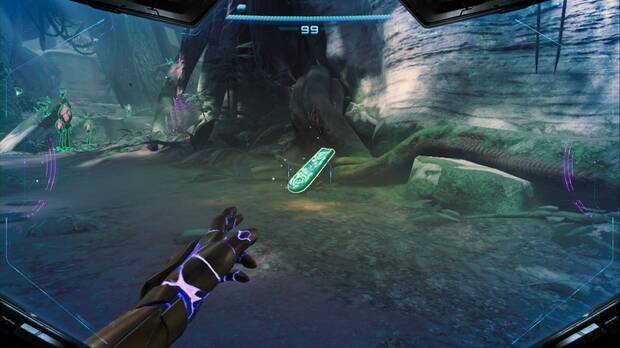 Metroid Prime 4: Beyond - Espesura Iracunda, tabla de la entrada del banco de datos Los primeros pasos en la zona inicial de la Espesura Iracunda