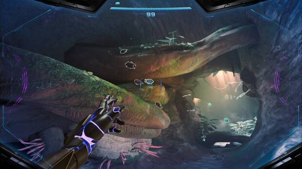 Metroid Prime 4: Beyond - Espesura Iracunda, Escarabajos luminiscentes en una roca
