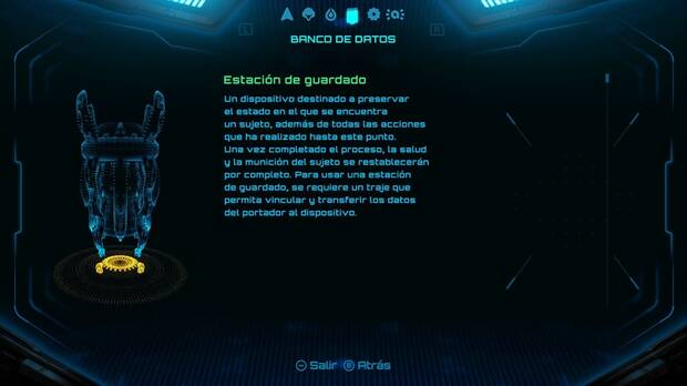 Metroid Prime 4: Beyond - Espesura Iracunda, estación de guardado en el banco de datos