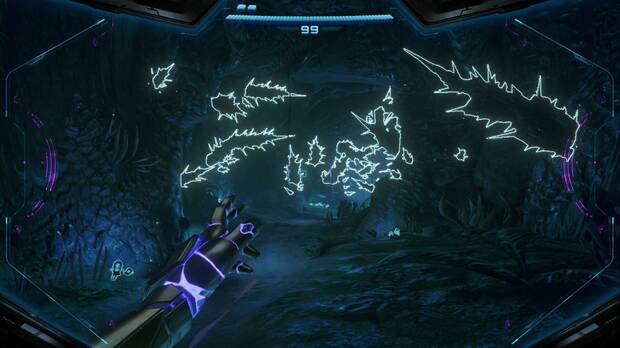 Metroid Prime 4: Beyond - Espesura Iracunda, espinos en una de las cuevas de la Espesura Iracunda
