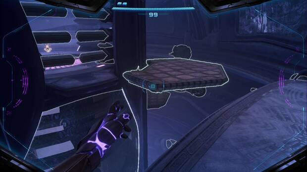 Metroid Prime 4: Beyond - Fundici�n Voltaica, plataformas por las que bajar por la torre del generador