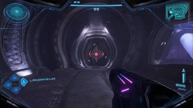 Metroid Prime 4: Beyond - Fundici�n Voltaica, puerta de cierre rojo que se abre con los misiles