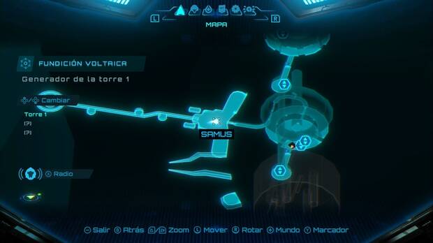 Metroid Prime 4: Beyond - Fundición Voltaica, punto donde se encuentra el primer conector de bomba