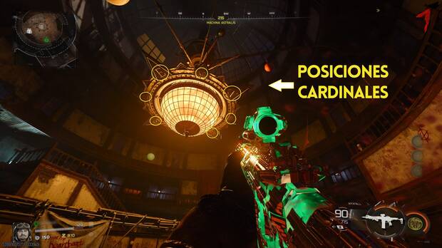 CoD Black Ops 7 Zombis Astra Malorum - Mover los planetas a su posición correcta en la lámpara de araña