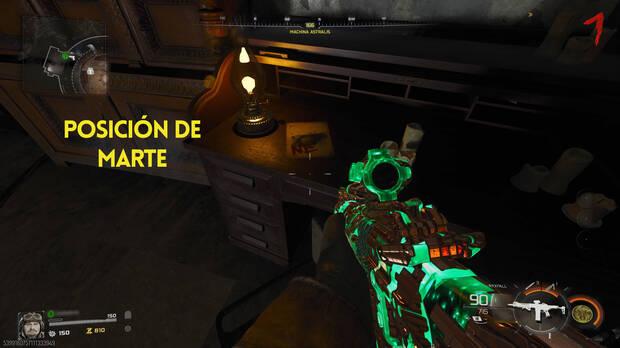 CoD Black Ops 7 Zombis Astra Malorum - Ubicación del documento con la posición del planeta Marte