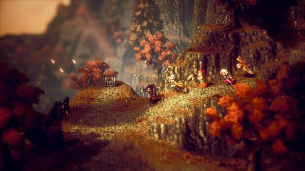 Thron la ladrona y Temenos el clrigo en el nuevo triler de Octopath Traveler 2