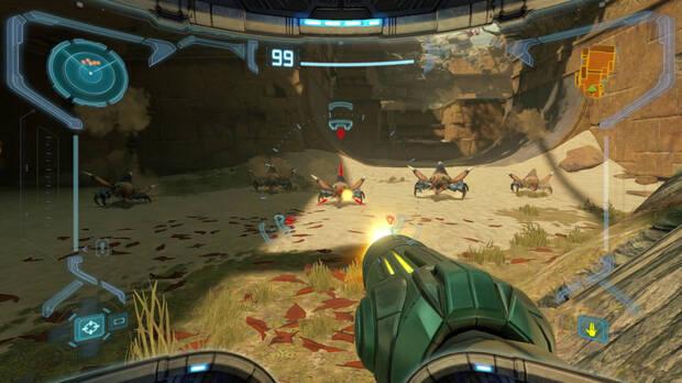 Captura de Metroid Prime Remastered.