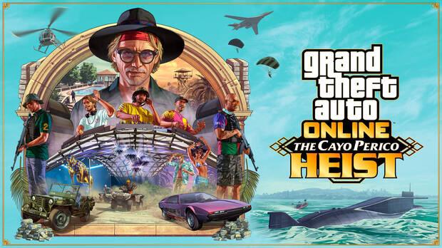 Arte principal de Golpe a Cayo Perico, la nueva actualizacin de GTA Online