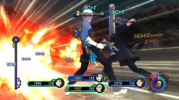 Dos espadas, dos pistolas o una maza. Ludger cambia de estilo, eficacia y artes en mitad del combate.