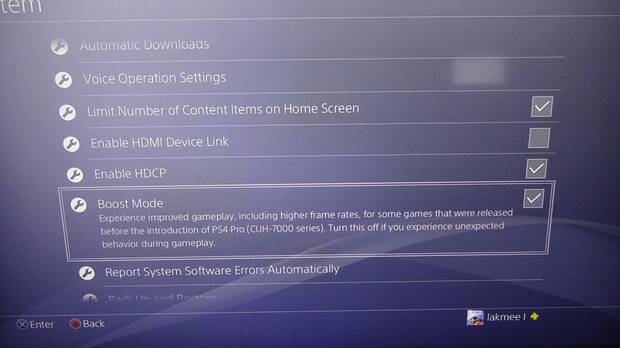 El firmware 4.50 permitir� usar la potencia extra de PS4 Pro en todos los juegos Imagen 2
