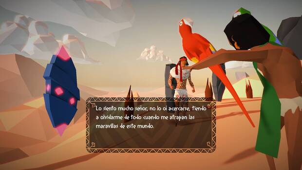El juego recrea paisajes naturales de la zona en versión 'low-poly'.