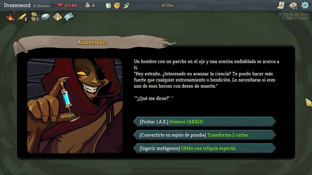 Durante el camino también nos encontraremos algunas opciones al más puro estilo 'Elige tu propia aventura'.