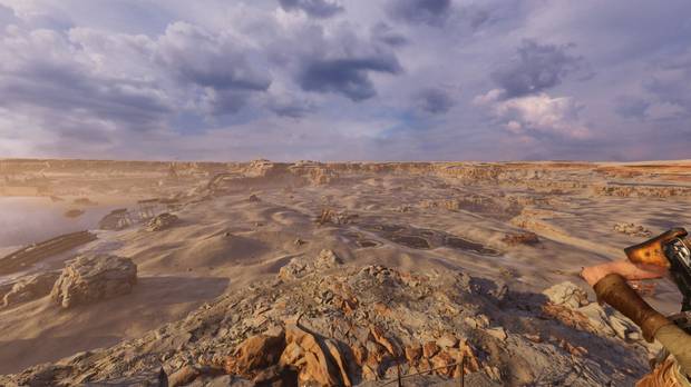 Algunas zonas, como la del desierto, parecen peor optimizadas que otros lugares de 'Metro Exodus'.