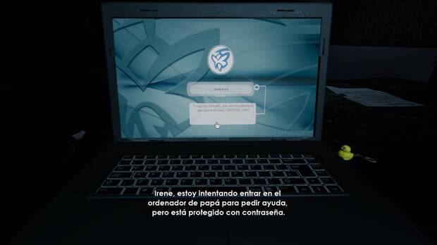 Interactuar con algunos objetos es clave para poder avanzar. Aquí nos toca acceder a un ordenador… ¿pero cuál es la clave?