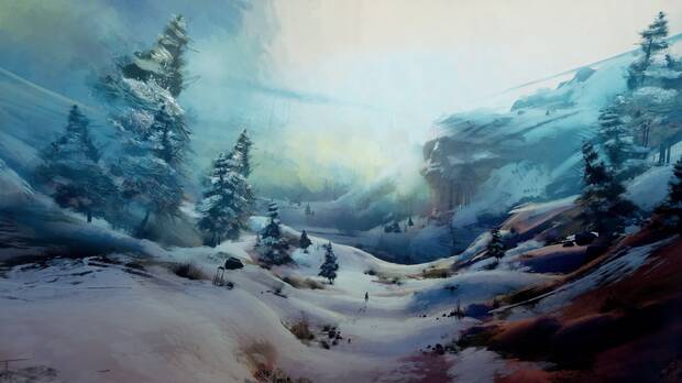 Como curiosidad, este paisaje est� hecho por uno de los artistas del estudio que originalmente empez� como tester, pero fue ascendiendo gracias a su talento.