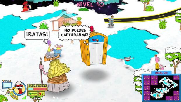 Al igual que en el original, también puedes jugar con islas flotantes generadas aleatoriamente.