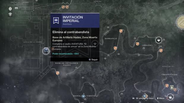 Guía Destiny 2 - conseguir Leyenda de Acrius al completar asalto del contrabandista