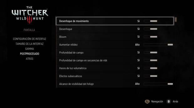 The Witcher 3 en Switch mejora sus grficos y aade opciones visuales y guardado cruzado Imagen 2