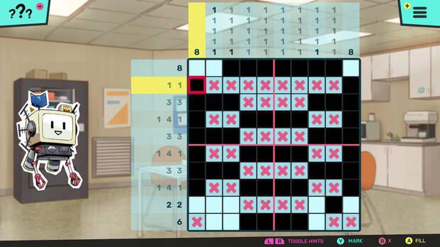 Los puzles son un calco a los mismos plasmados en la serie 'Picross', puzles que van siendo cada vez más complicados de resolver.