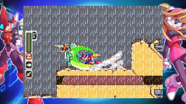 Además del icónico sable de Zero, en los 'Mega Man Zero' desbloquearemos un buen puñado de armas con usos muy diferentes.