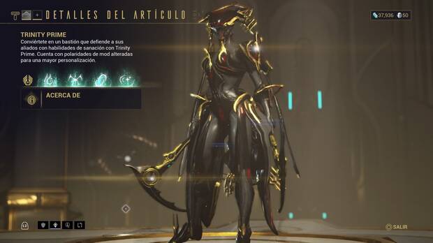 Warframe - Guia de Warframes Prime: Trinity Prime