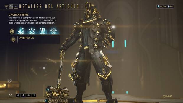 Warframe - Guia de Warframes Prime: Vauban Prime