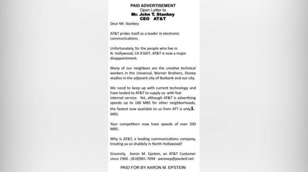 Carta del señor enfadado