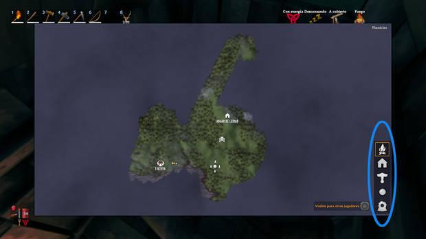 Valheim - Coloca anotaciones en el mapa