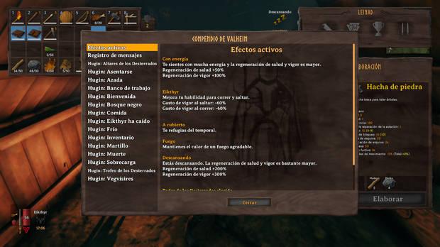 Valheim - Efectos activos
