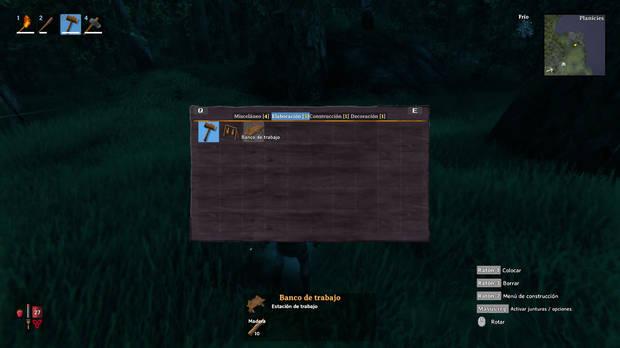 Valheim - Crear el Banco de trabajo