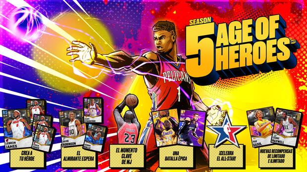 NBA 2K21 Mi Equipo Temporada 5 Recompensas cartas