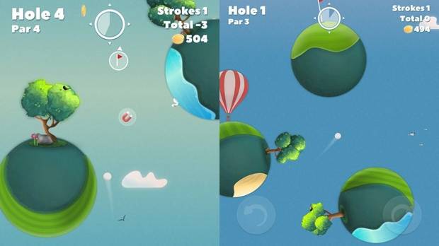 Golf Skies en iOS.