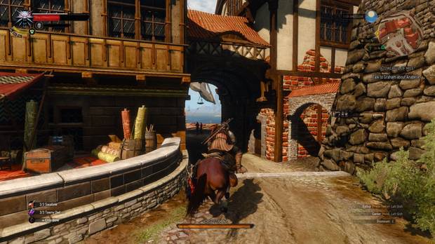 Mod para galopar dentro de las ciudades de The Witcher 3.