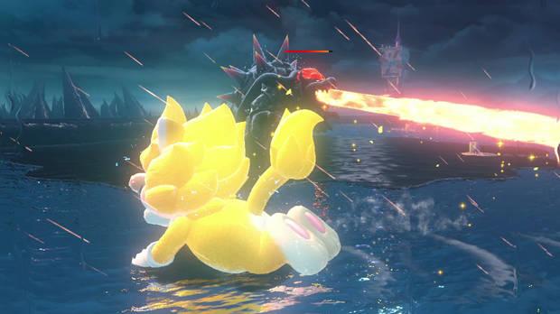 Los duelos contra Bowser son todo un espect�culo.