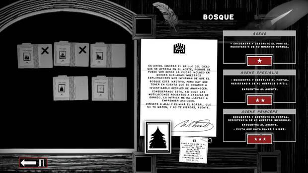 Los documentos nos explican las misiones, que tienen distintos niveles de dificultad en función de los requisitos.
