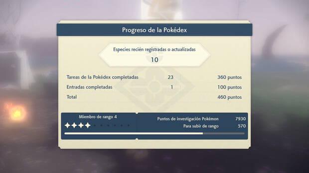 Leyendas Pokémon: Arceus - żQué son los puntos de investigación Pokémon?