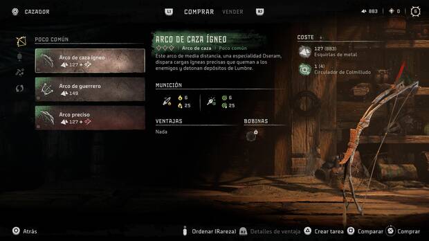 Horizon Forbidden West - Arma Arco de caza ígneo