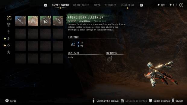 Horizon Forbidden West - Arma Aturdidora eléctrica