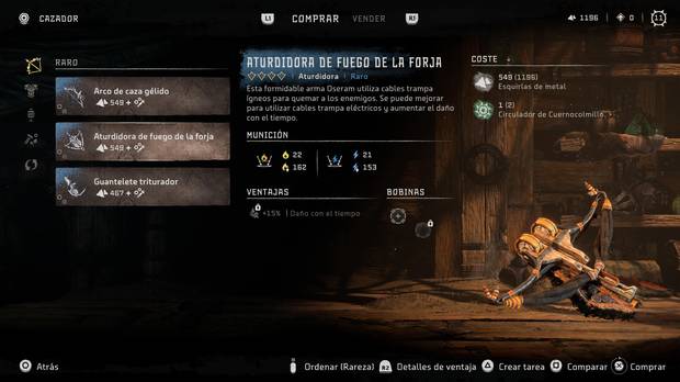 Horizon Forbidden West - Arma Aturdidora de fuego de la forja