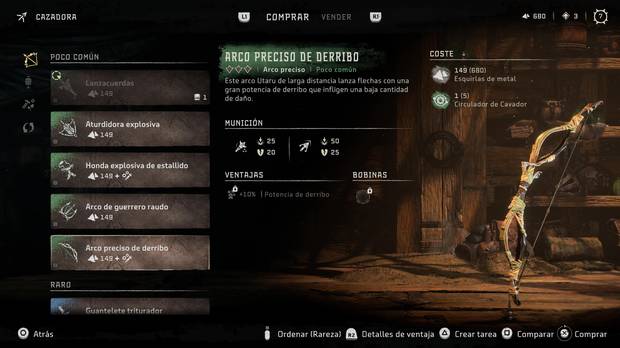Horizon Forbidden West - Arma Arco preciso de derribo